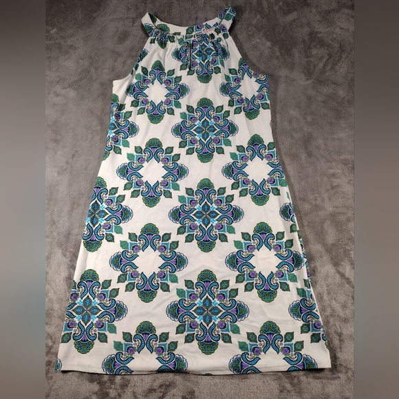 Jude Connally Women's Lisa Keyhole Shift Dress Paisley Medallion Small - Picture 1 of 8